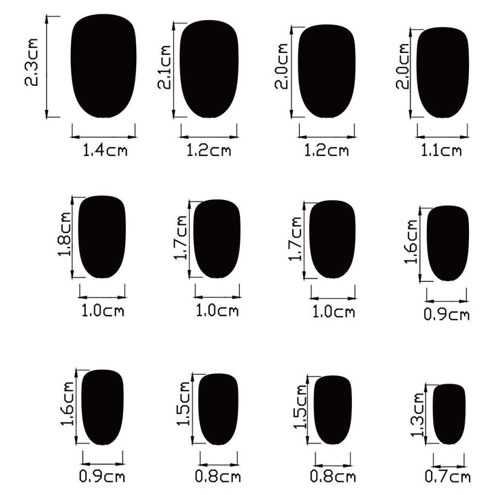 Women's nan patriotic star and floral press-on nail kit with mixed shapes and glossy finish Kalsten