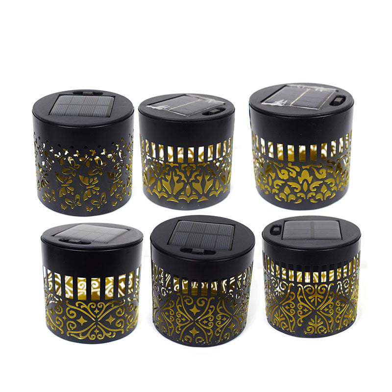 Decorative Solar Wall Lantern With Moroccan Cutout Projection Metal Outdoor Sconce Pair Kalsten