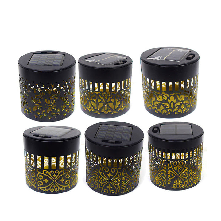 Decorative Solar Wall Lantern With Moroccan Cutout Projection Metal Outdoor Sconce Pair Kalsten