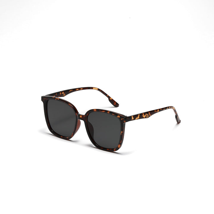 Women's stylish square sunglasses with clear frame and polarized lenses Kalsten