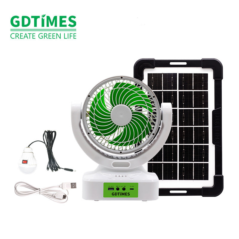 Unisex portable solar fan with Bluetooth speaker and power bank function Kalsten