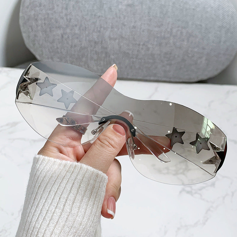 Ladies futuristic sunglasses with striking design and fashionable accents Kalsten