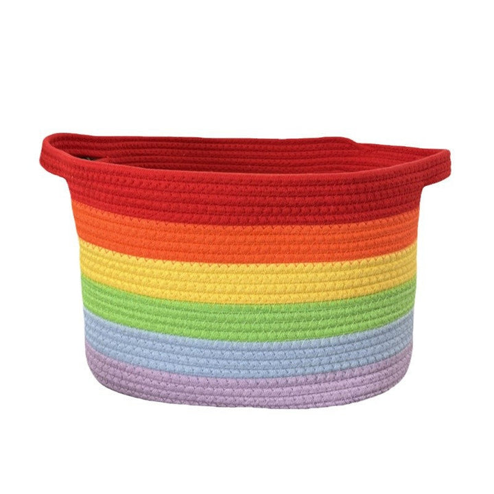 Women's storage basket with colorful stripes Kalsten