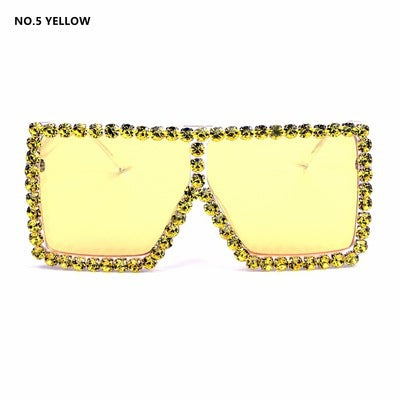 Women's oversized sunglasses with sparkly crystal frame Kalsten