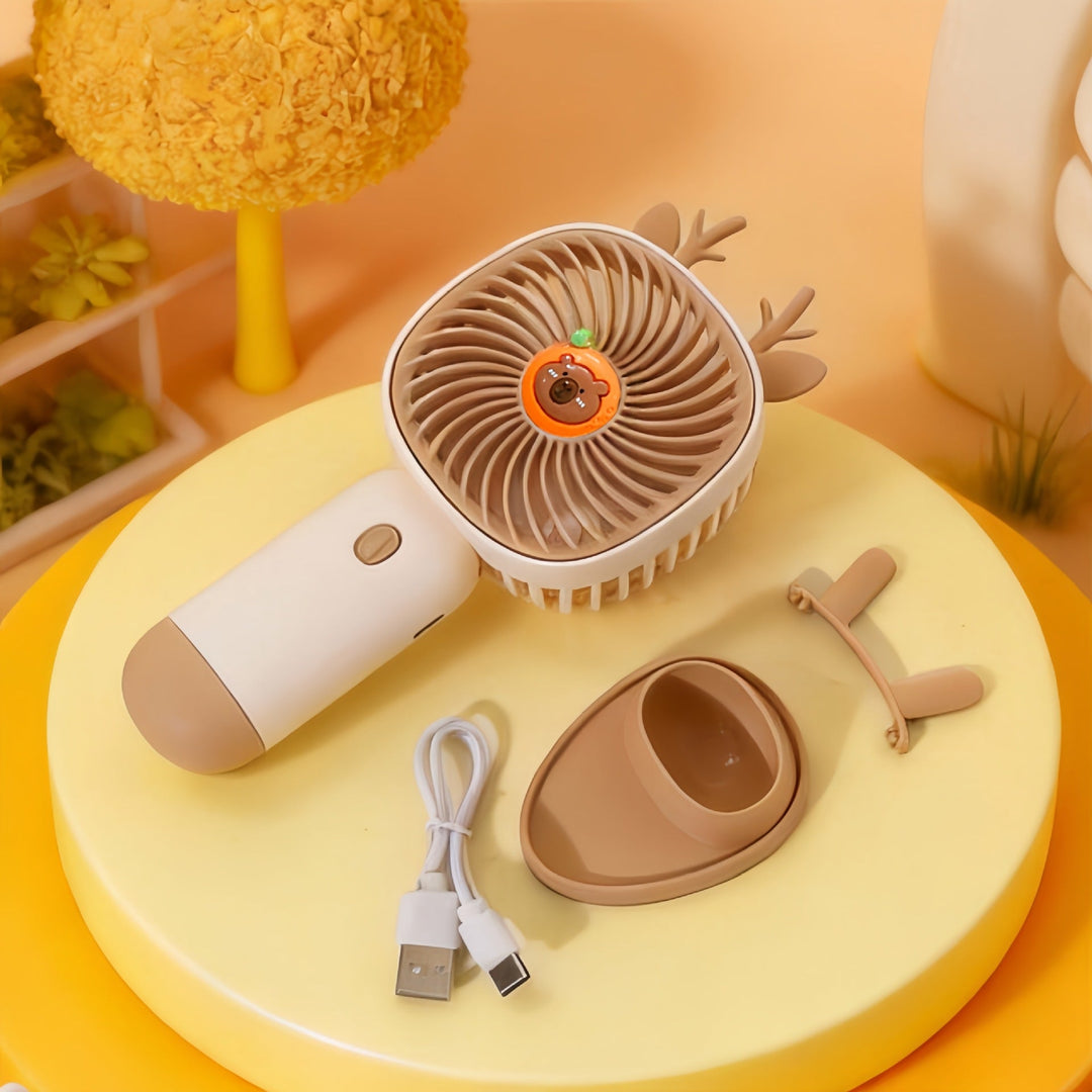 Women's Portable Hand Fan with Ergonomic Grip Design Kalsten