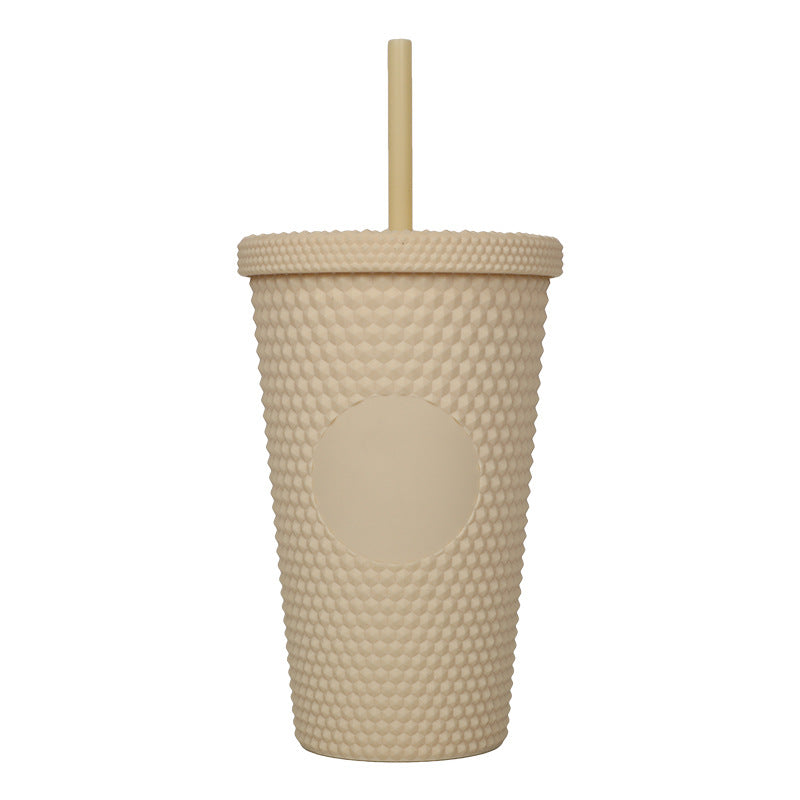 Unisex plastic drinking cup with textured design Kalsten