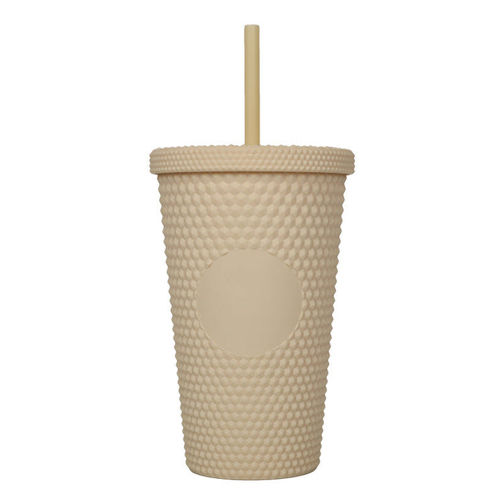 Unisex plastic drinking cup with textured design Kalsten