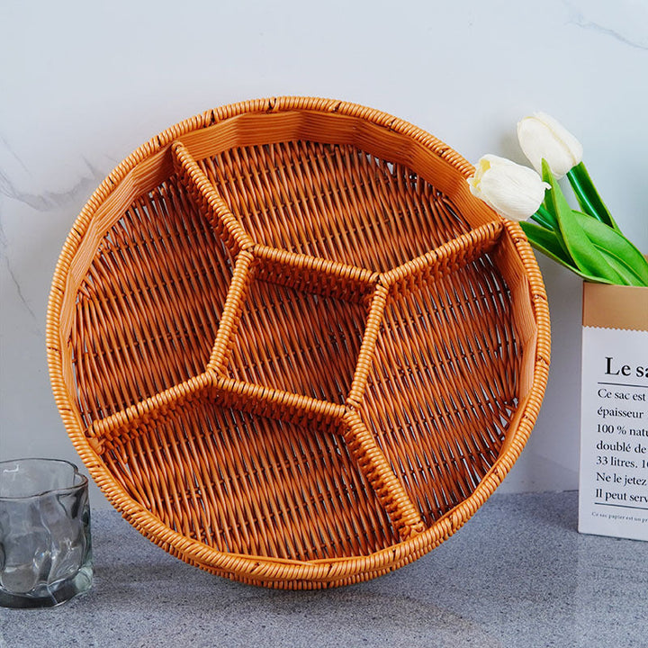 Ladies Elegant Round Storage Basket with Clear Lid Kalsten