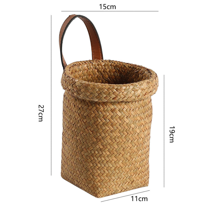 Unisex Handwoven Decorative Basket with Practical Handles Kalsten