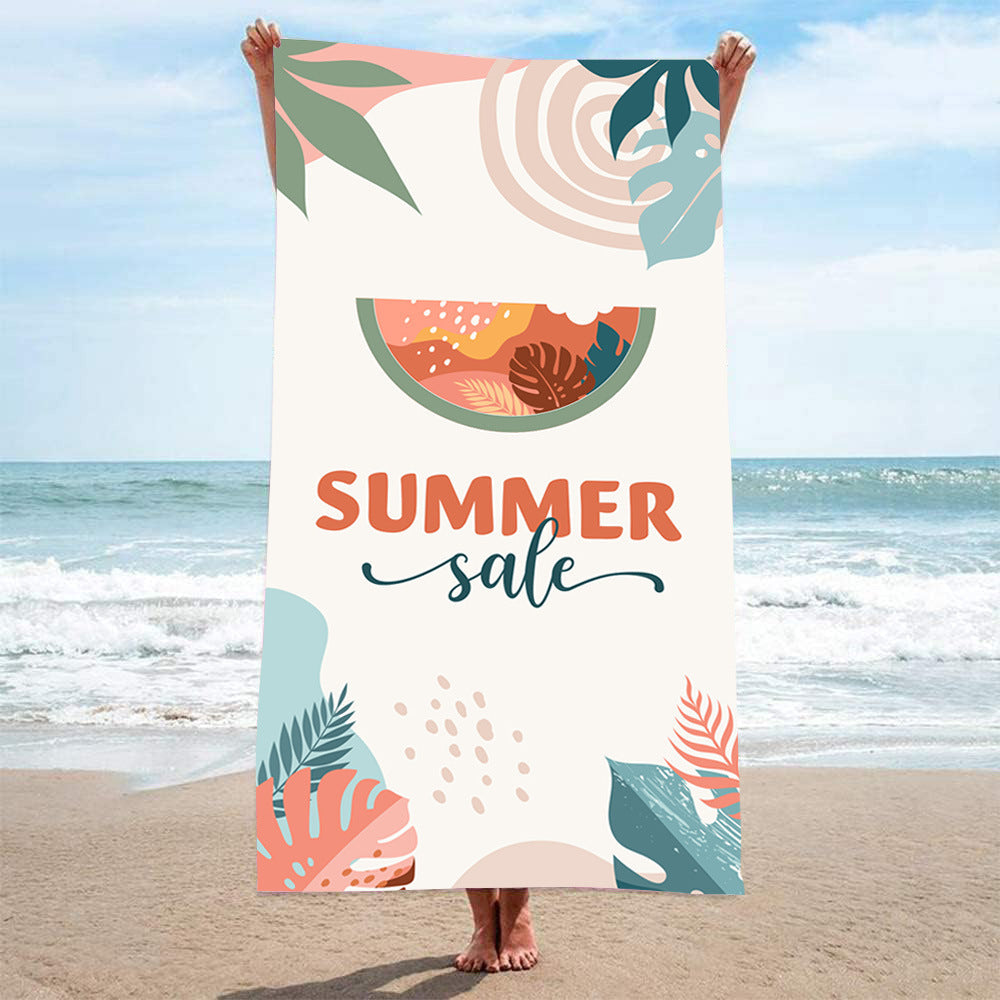 Ladies beach towel with maritime stripe pattern Kalsten