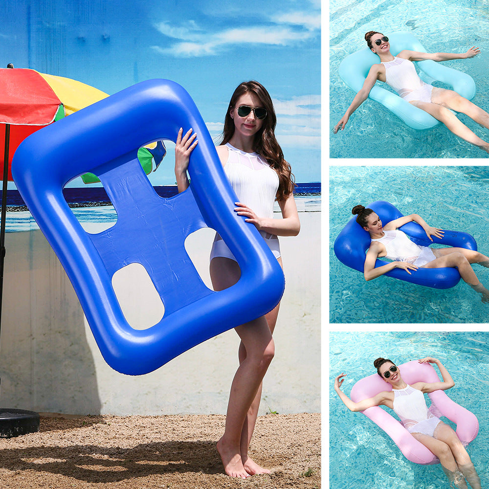 Women's Comfortable Inflatable Pool Lounger with Ergonomic Design Kalsten