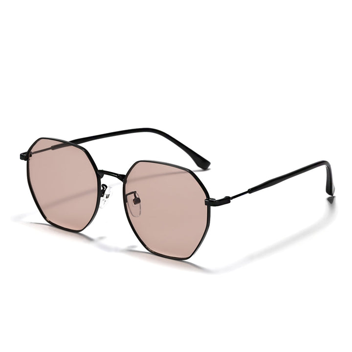 Women fashionable octagonal sunglasses with trendy metal frame Kalsten