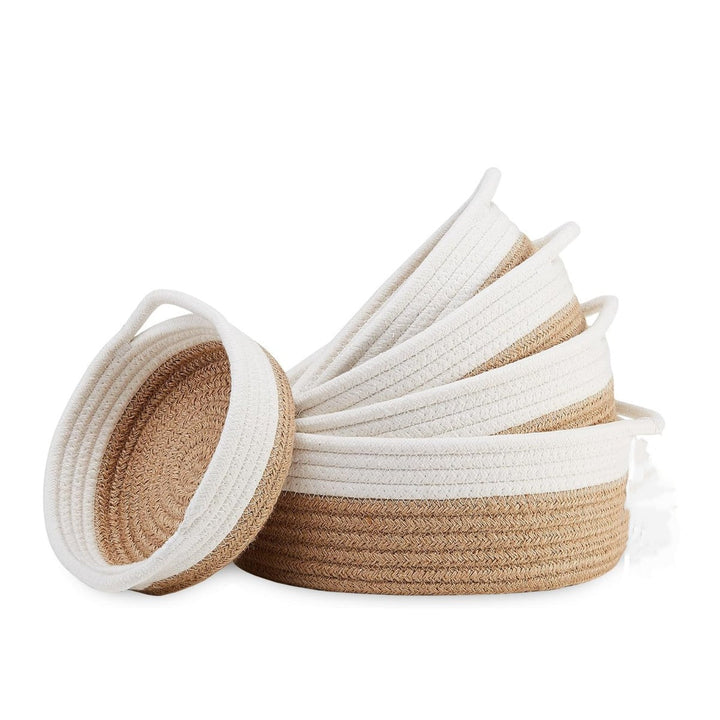 Women High-Quality Storage Basket Set made of Natural Cotton Material Kalsten