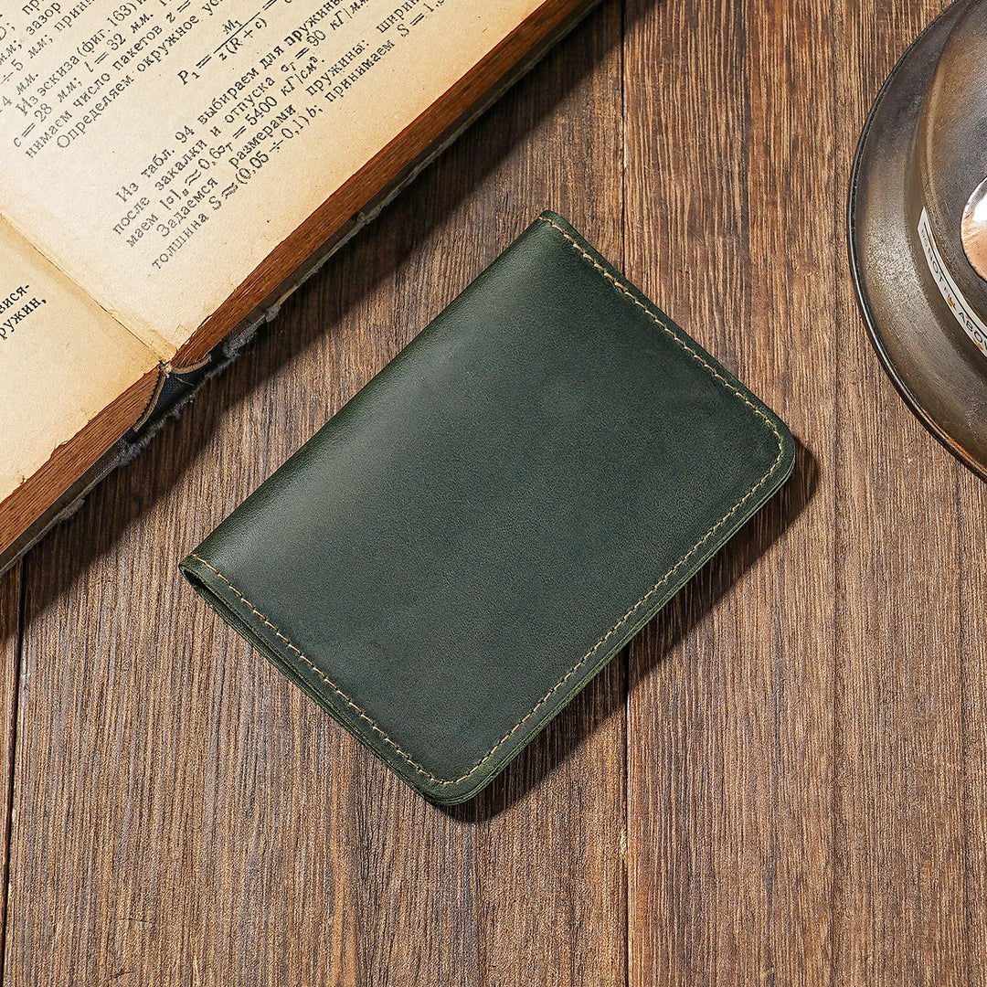 Premium Leather Bi-Fold Card Wallet