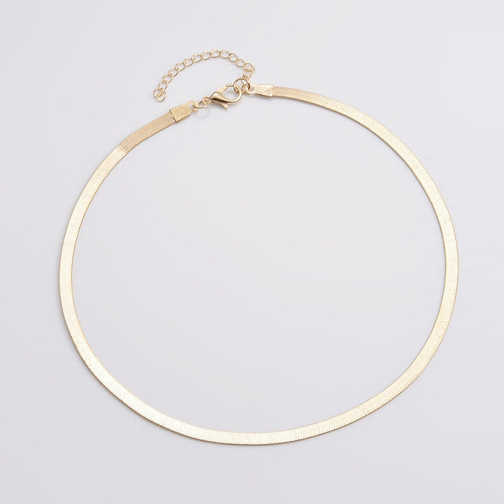 Sleek Snake Chain Necklace Kalsten