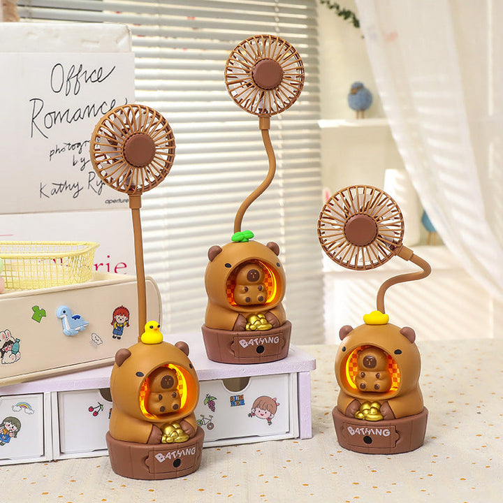 Women's creative table fan with LED lighting Kalsten