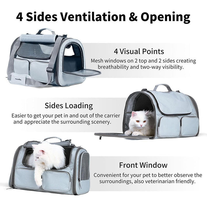 Pet Carrier Bag with Breathable Mesh Panels Kalsten