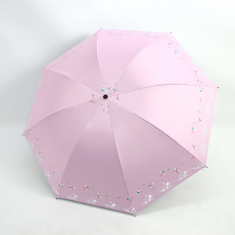Women's Foldable Umbrella with Floral Patterns Kalsten