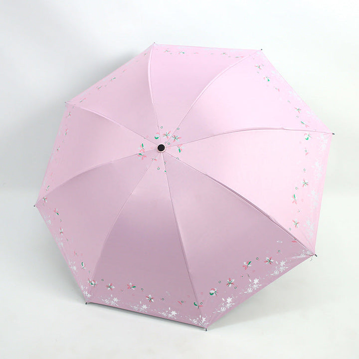 Women's Foldable Umbrella with Floral Patterns Kalsten