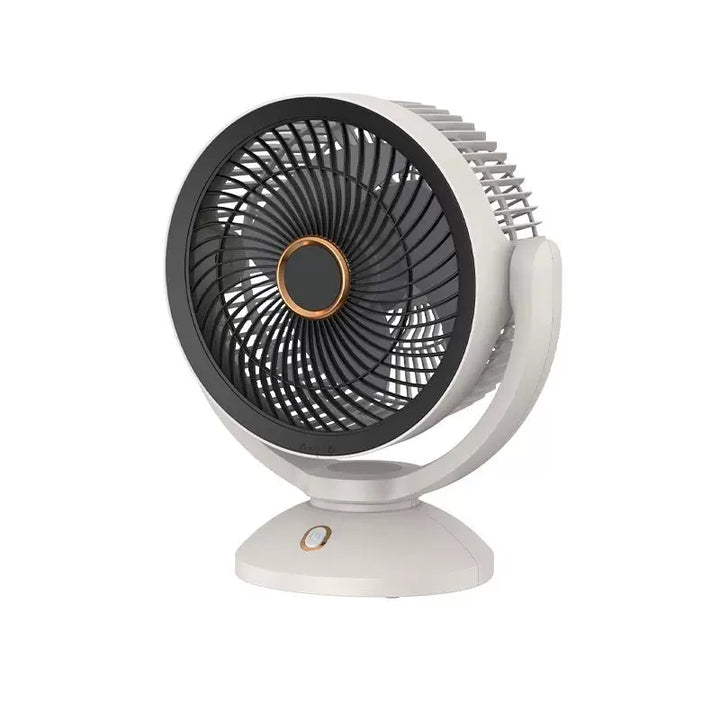 Unisex one size compact oscillating table fan with adjustable tilt angle, quiet brushless motor and USB charging Kalsten