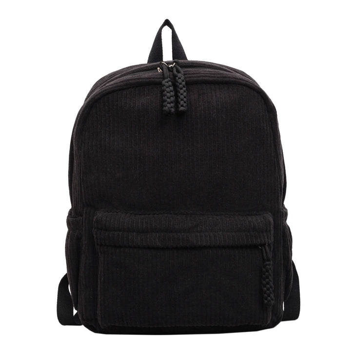 Corduroy Textured School Backpack Kalsten