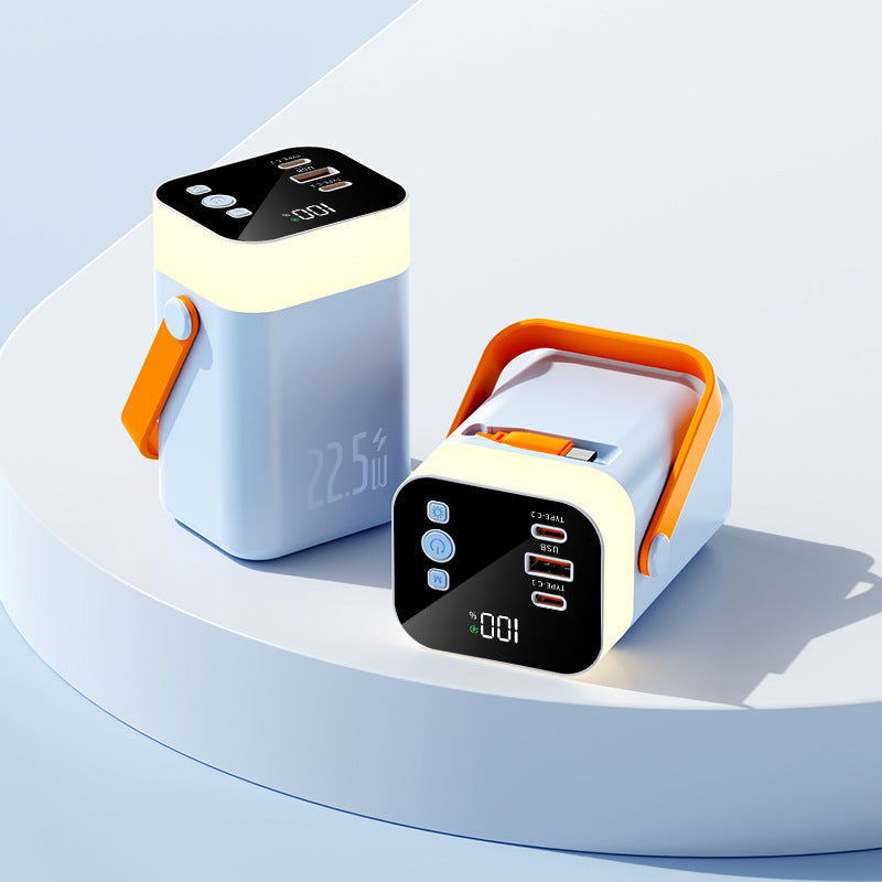 Practical powerbank with carrying handle and multiple connections Kalsten