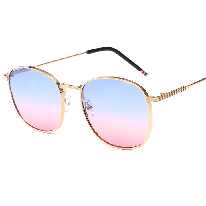 Ladies stylish oversized sunglasses with glamorous metal frame Kalsten