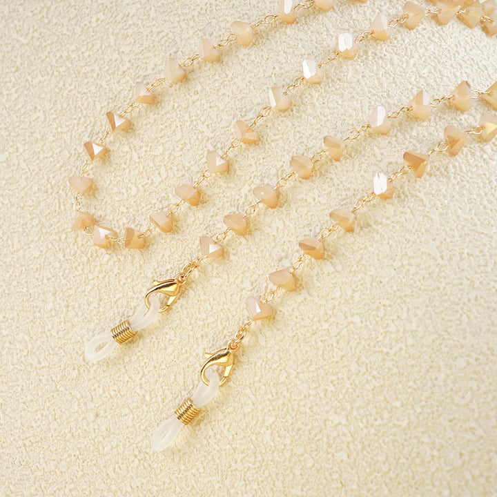 Heart-Shaped Beaded Eyewear Chain Kalsten