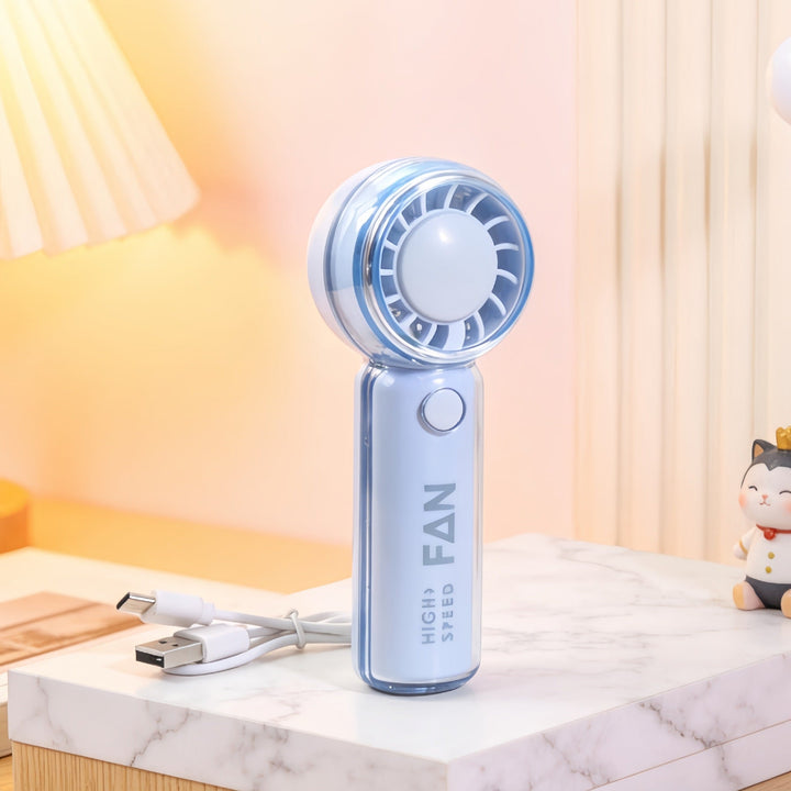 Ladies portable hand fan with playful bear design Kalsten