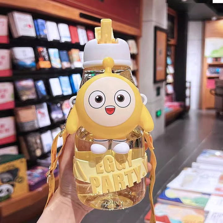 Women’s water bottle with interactive design and stylish character element Kalsten