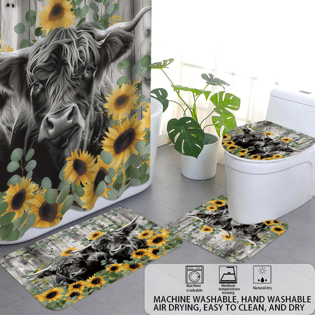 Digital Floral Print Bathroom Set Kalsten