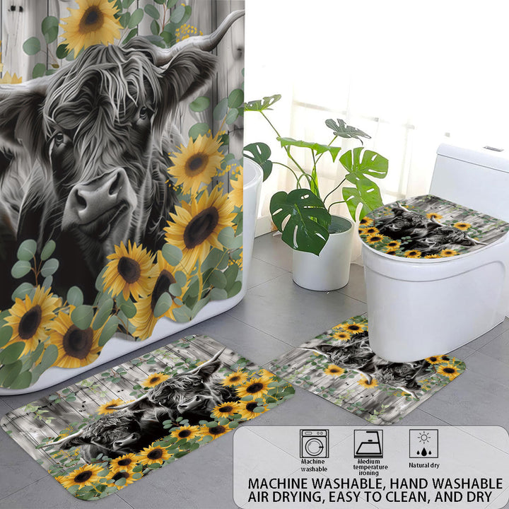 Digital Floral Print Bathroom Set Kalsten