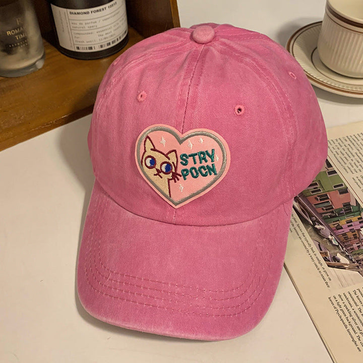 Women's Embroidered Inspirational Cat Baseball Cap Kalsten
