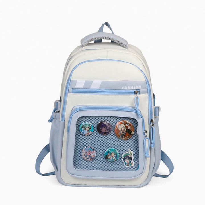 Stylish Graphic Patch Backpack Kalsten