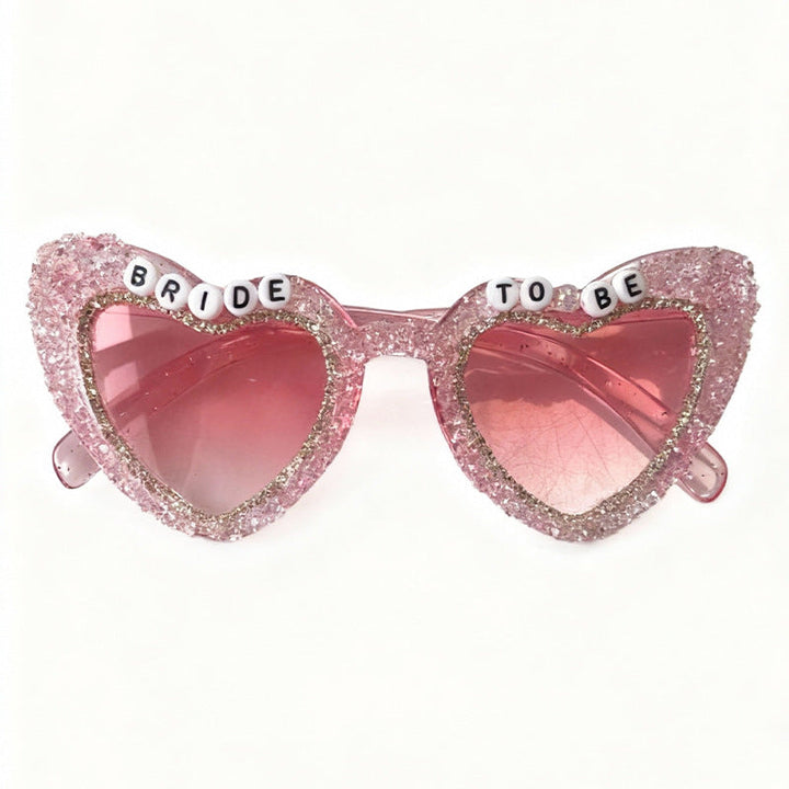 Rhinestone-Embellished Heart Sunglasses Kalsten