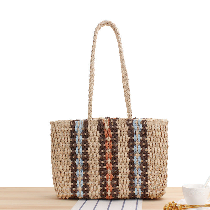 Beach bag in elegant woven style Kalsten