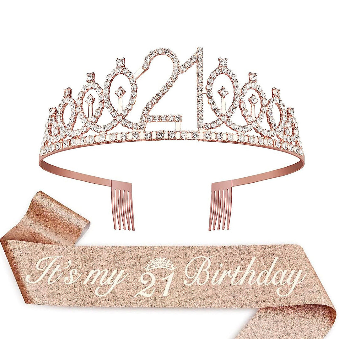 Ladies Crystal Princess Crown with 30 & Fabulous lettering Kalsten