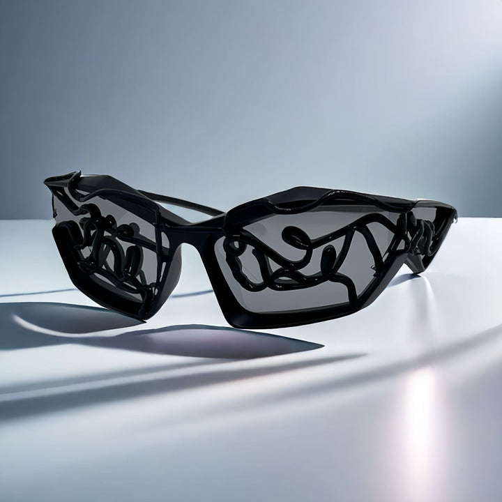 Women's Sporty Sunglasses with Futuristic Design Kalsten