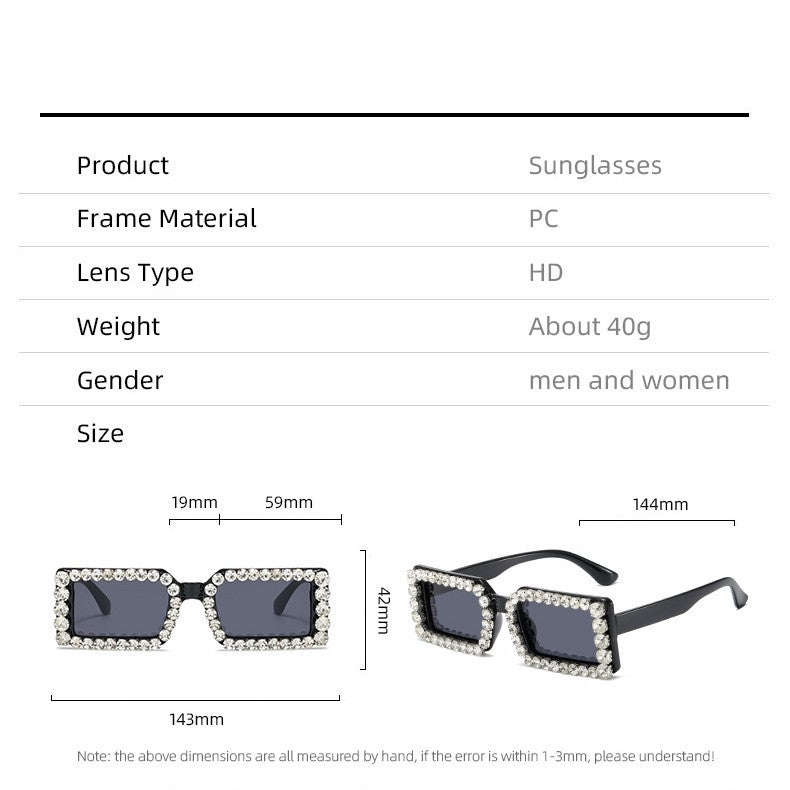 Women's fashionable sunglasses with glittering frame embellishment Kalsten