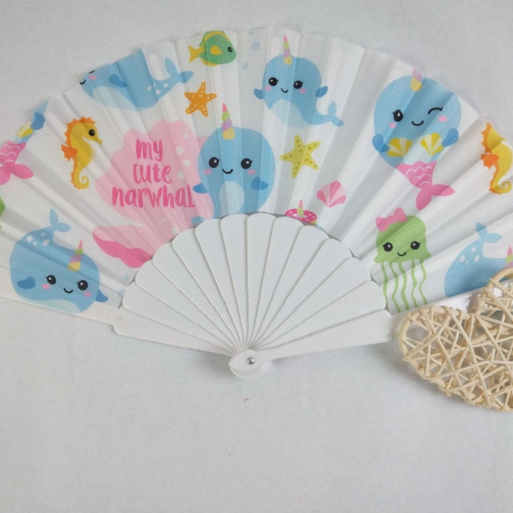 Ladies fan with shimmering scale patterns Kalsten