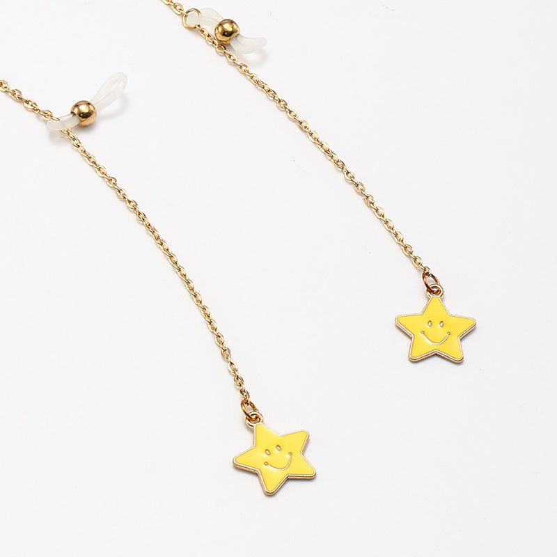 Decorative Eyewear with Star Charm Chain Kalsten