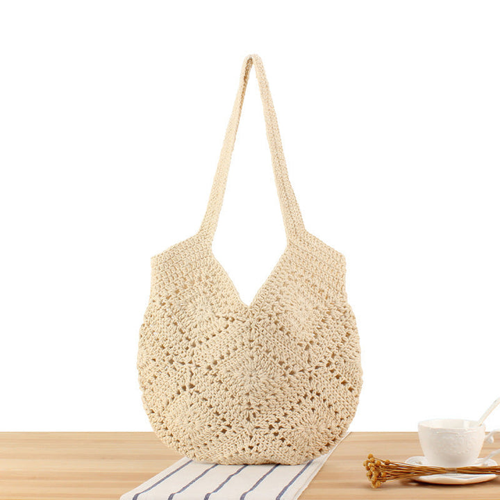 Handmade crochet tote bag with modern pattern Kalsten