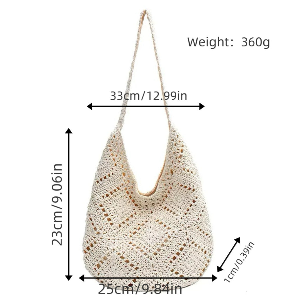 Hand-knotted shoulder bag Kalsten