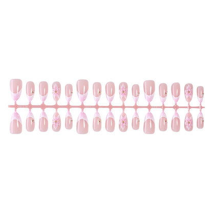 Elegant Floral Press-On Nail Art Set Acalora 1788496102