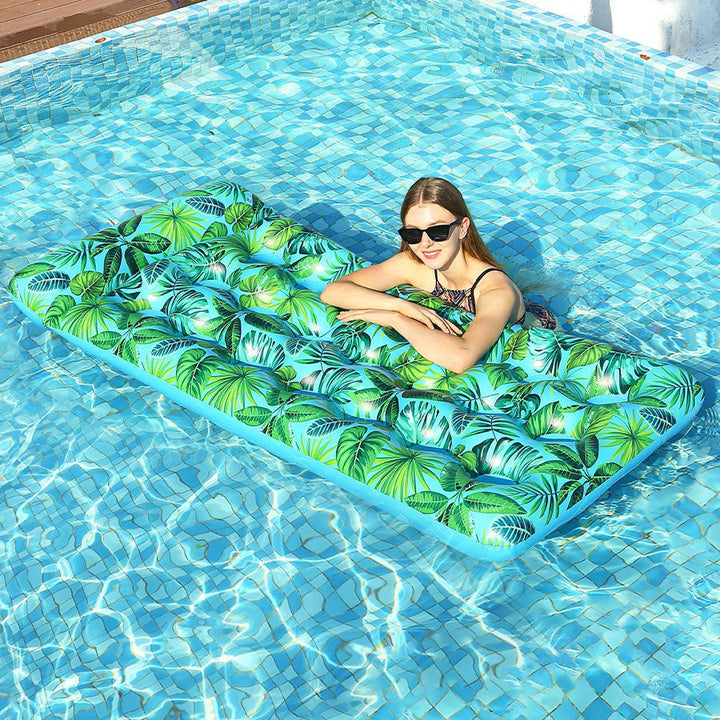Ladies Inflatable Sun Lounger with Tropical Design Kalsten