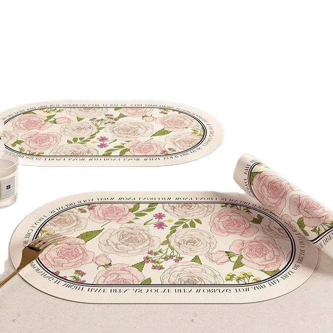 Table Setting Floral Placemats Kalsten