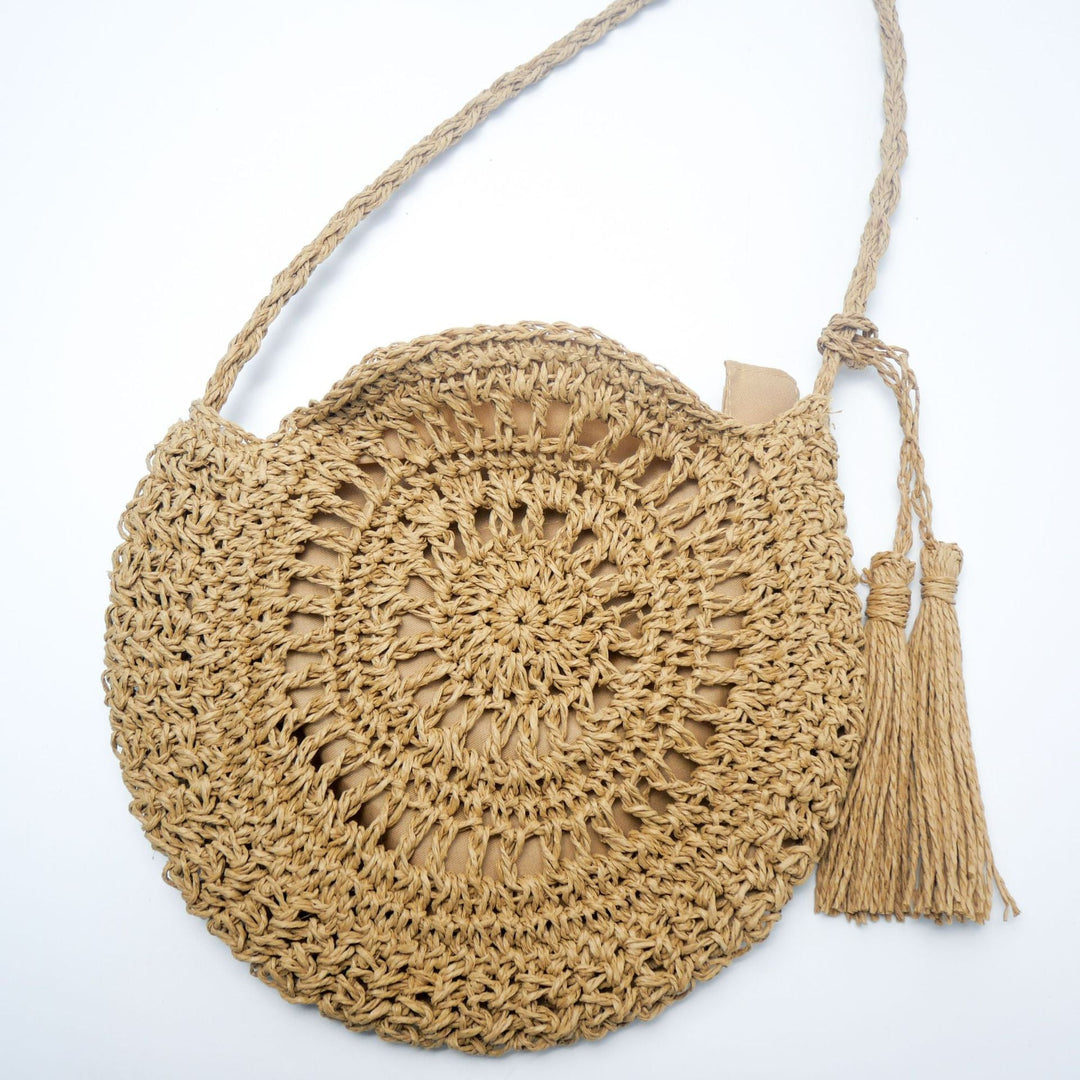 Hand-knotted shoulder bag with tassels Kalsten