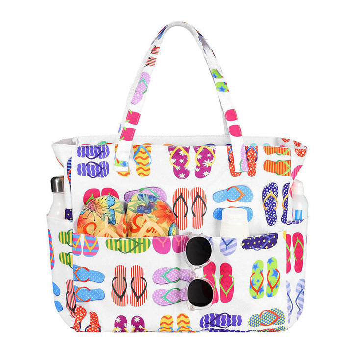 Spacious and Stylish Shopping Bag with Striped Pattern Kalsten