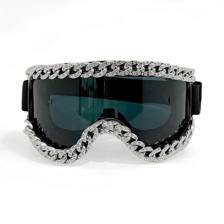 Unisex Ski Goggles with Sparkling Crystal Frame Kalsten
