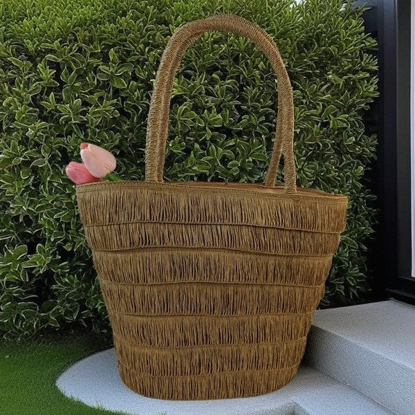 Beach basket with classic sun protection Kalsten